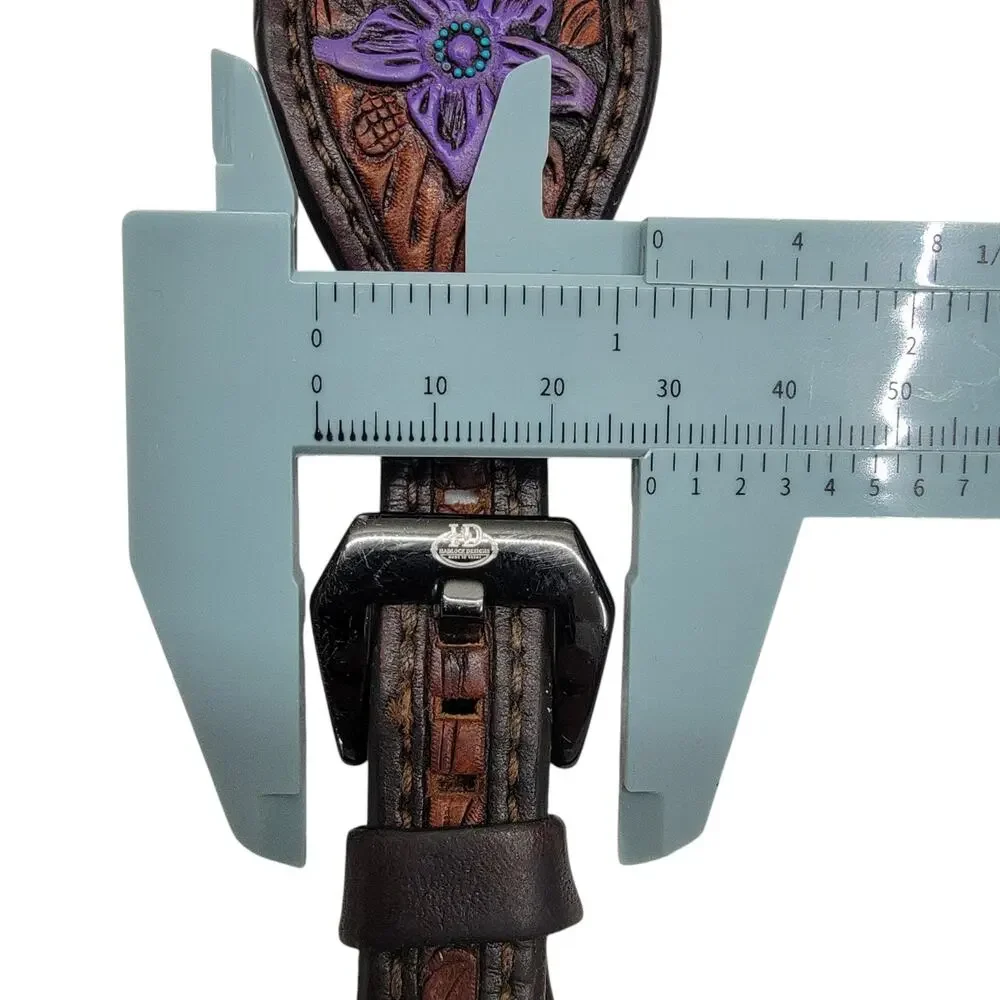 Hadlock Designs Leather Apple Watch Band 42 44 45 46 49mm Western Tooled Cuff